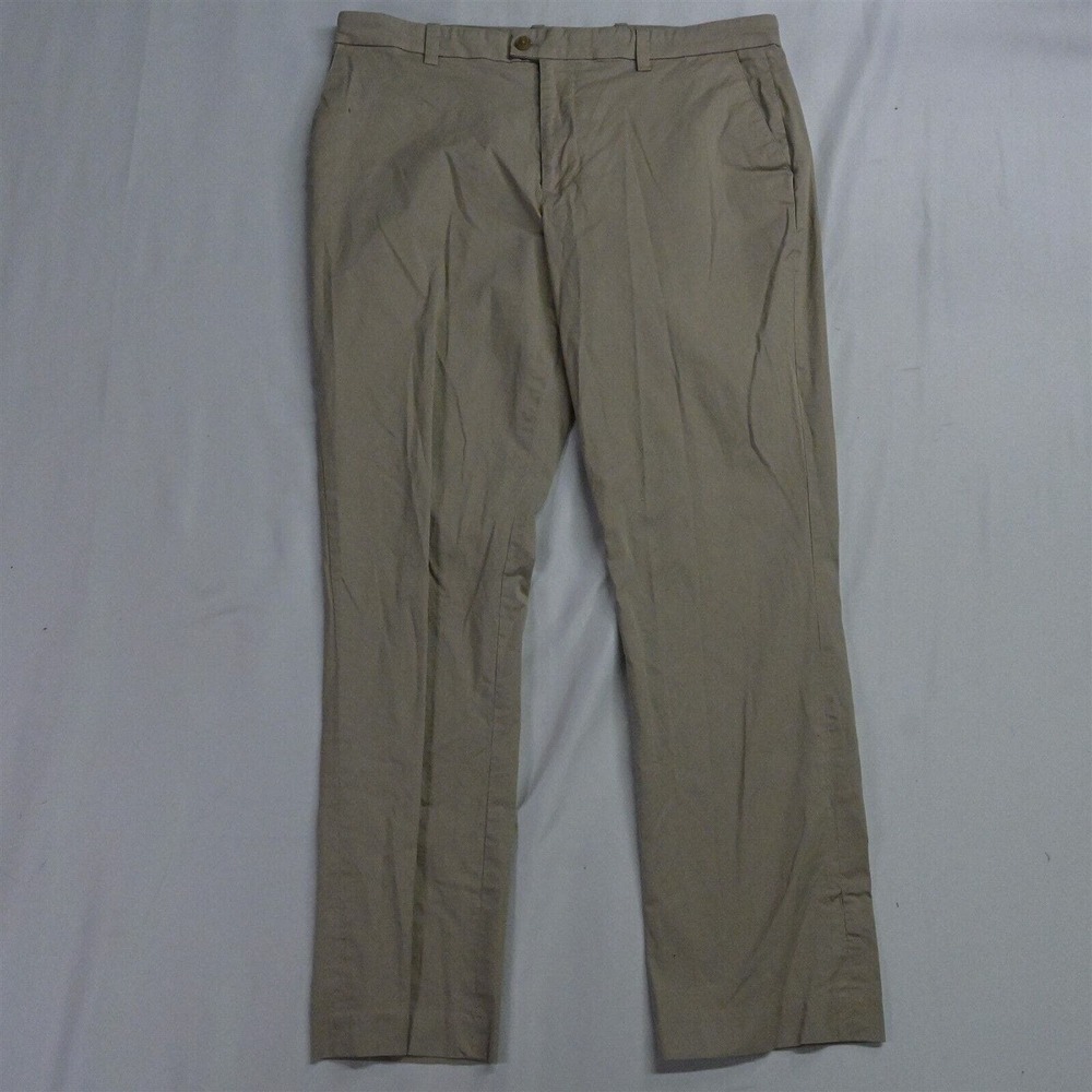 Made Cam‎ Newton 36 x 30 Khaki Flat Front Chino Pants